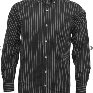 BW Wear Women's Black Striped Button Down Shirt